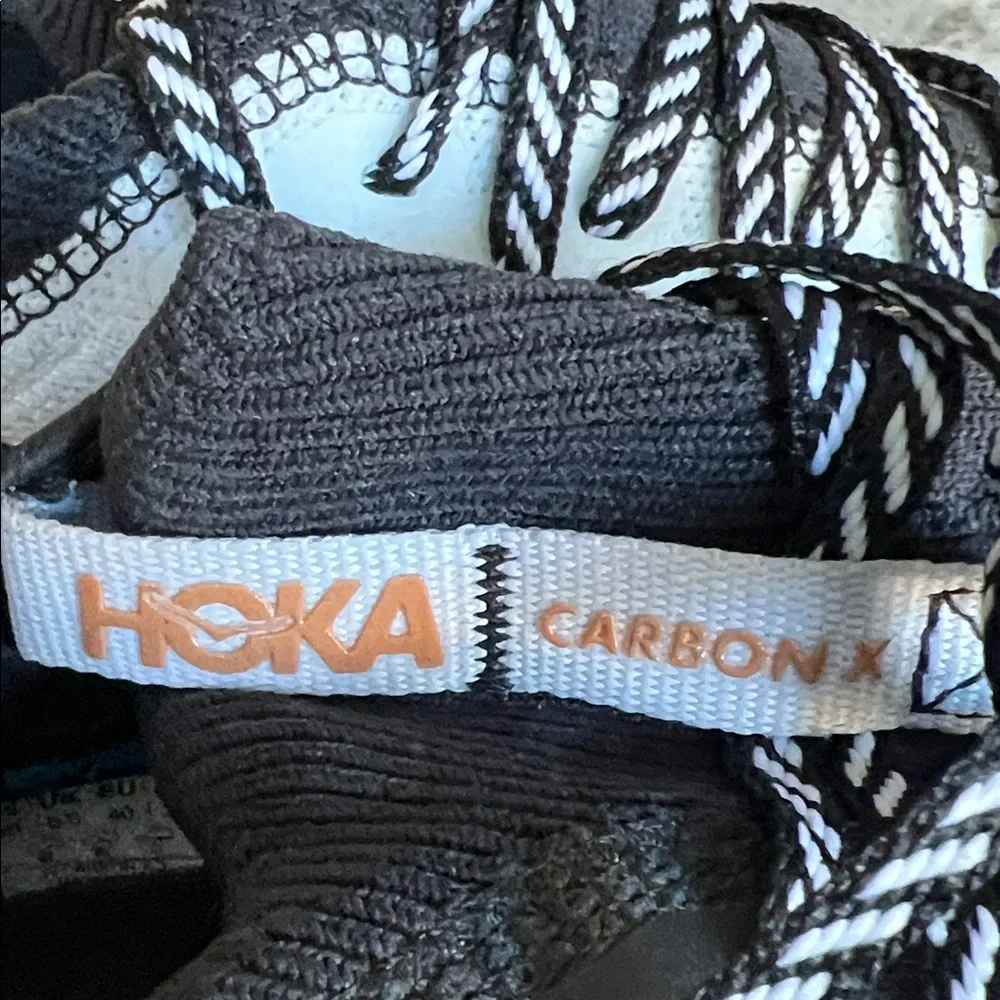 HOKA Hoka One One Running Carbon Black Athletic Shoes Size 8 - Picture 2 of 10
